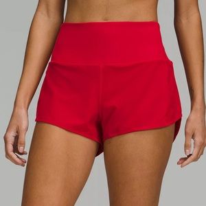 Lululemon high rise speed up shorts